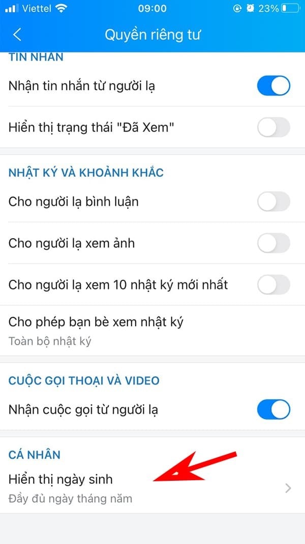 Cách Ẩn Sinh Nhật Trên Zalo