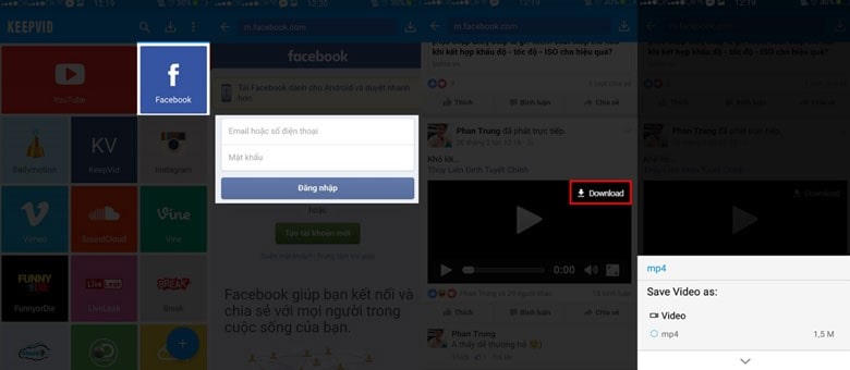 Cách Lưu Video Trên Facebook Về Điện Thoại Android