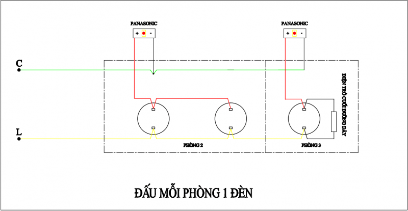 Sơ Đồ Đấu Đèn Báo Phòng