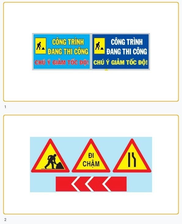 Biển Báo Công Trường Đang Thi Công Vector