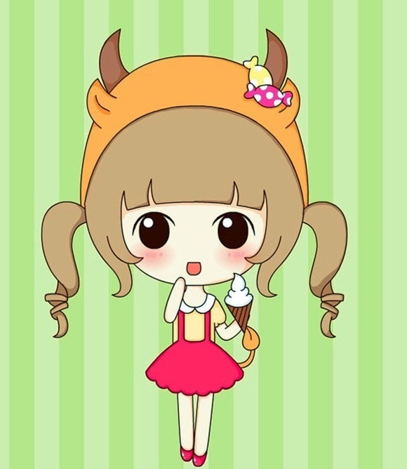 Hình Ảnh Cung Kim Ngưu Nữ Chibi